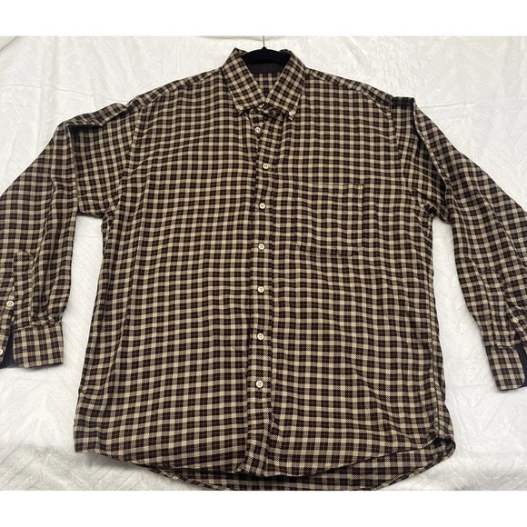 Burberry Other - Burberry Mens Button Up Shirt Multicolor Plaid Cotton Long Sleeves USA Large